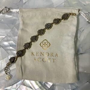 RARE Kendra Scott Brynn Bracelet in Platinum Druzy